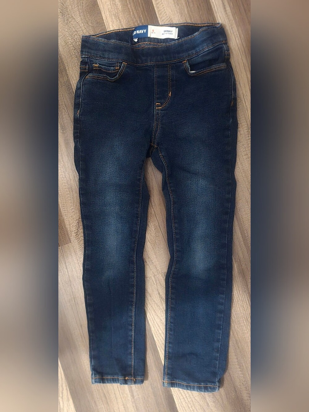 Old Navy Girl's Dark Blue Stretch Skinny Jeans